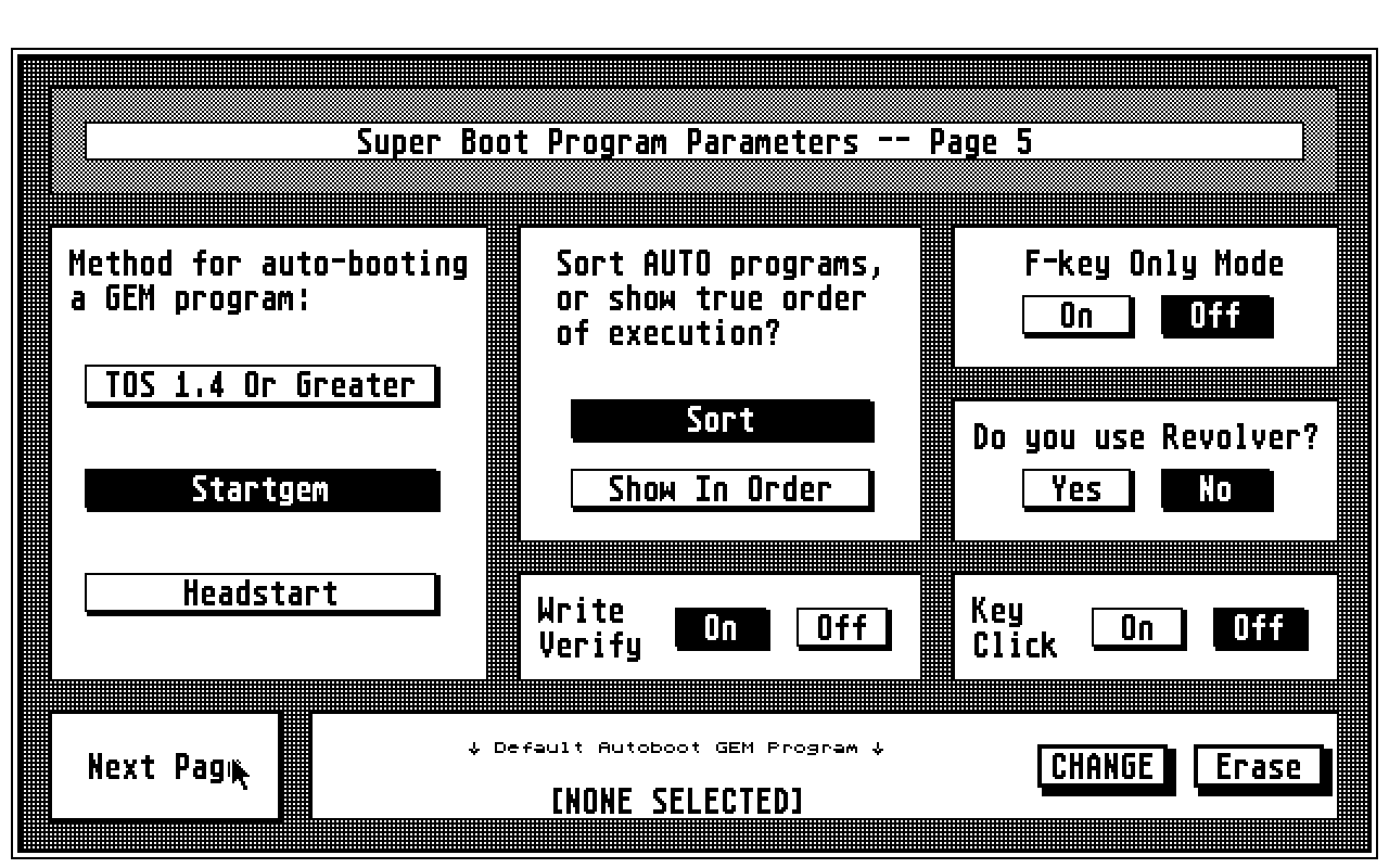 Super Boot atari screenshot